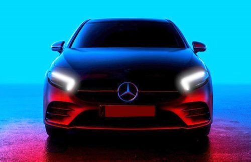 Here is the next teaser image of the updated Mercedes-Benz A-Class