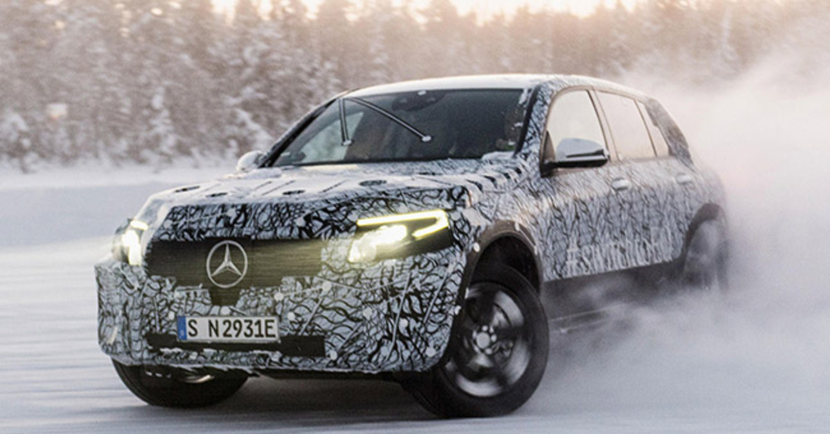Mercedes puts EQC SUV to winter testing a few days before its Geneva debut