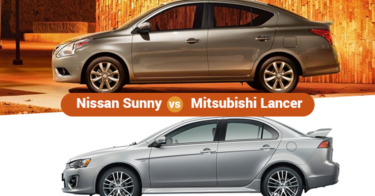 Nissan Sunny vs Mitsubishi Lancer - Search for the best sedan 