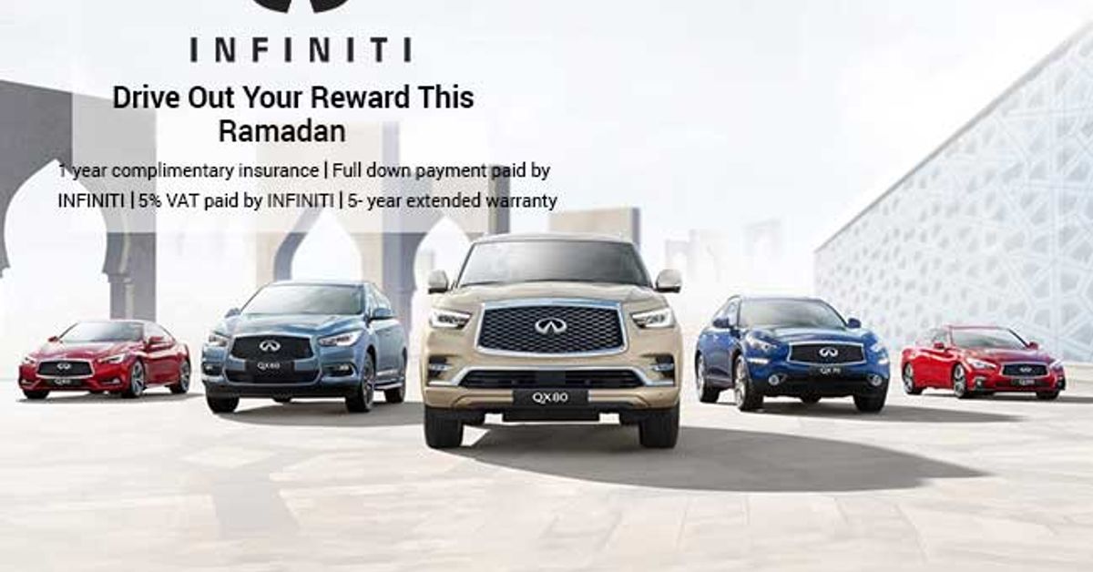 Ramadan offers on Infiniti cars announced by Arabian Automobiles