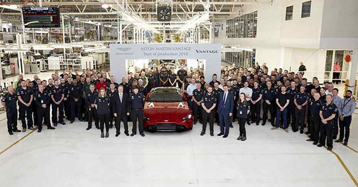 2018 Aston Martin Vantage enters production