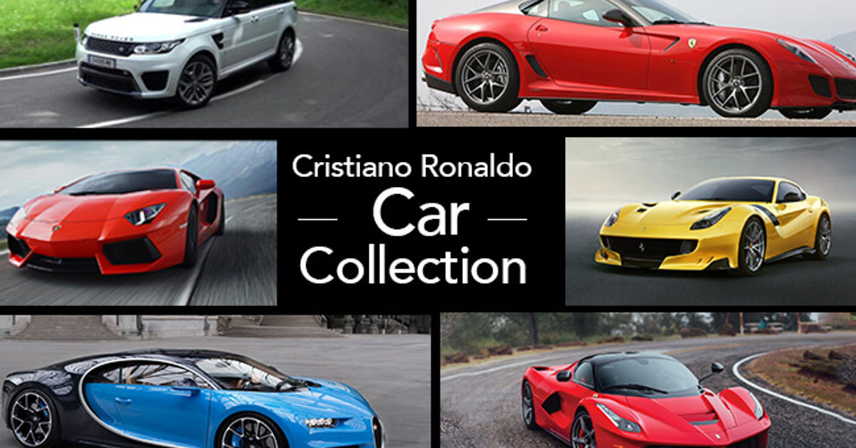 Supercars parked in Cristiano Ronaldo's garage