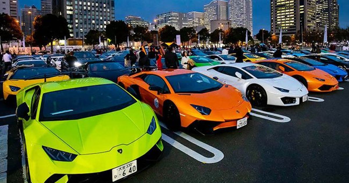 Lamborghini Day Japan had over 200 Lambos
