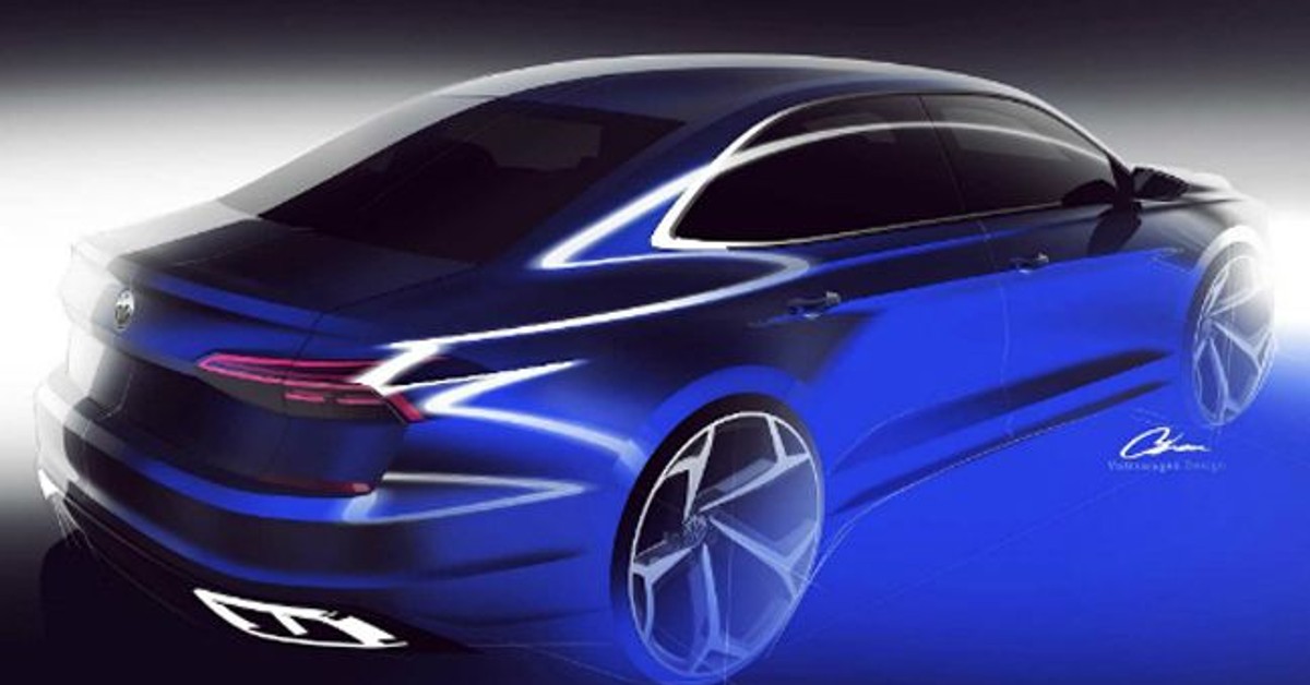 2020 Volkswagen Passat teased ahead of Detroit debut