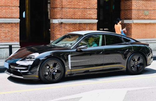Porsche conducted a demo run of Taycan prototype in Shanghai 