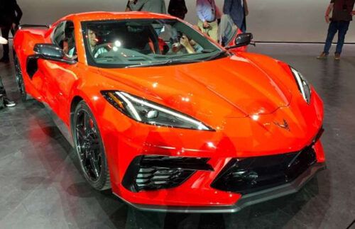 Chevy Corvette C8 convertible buttons 