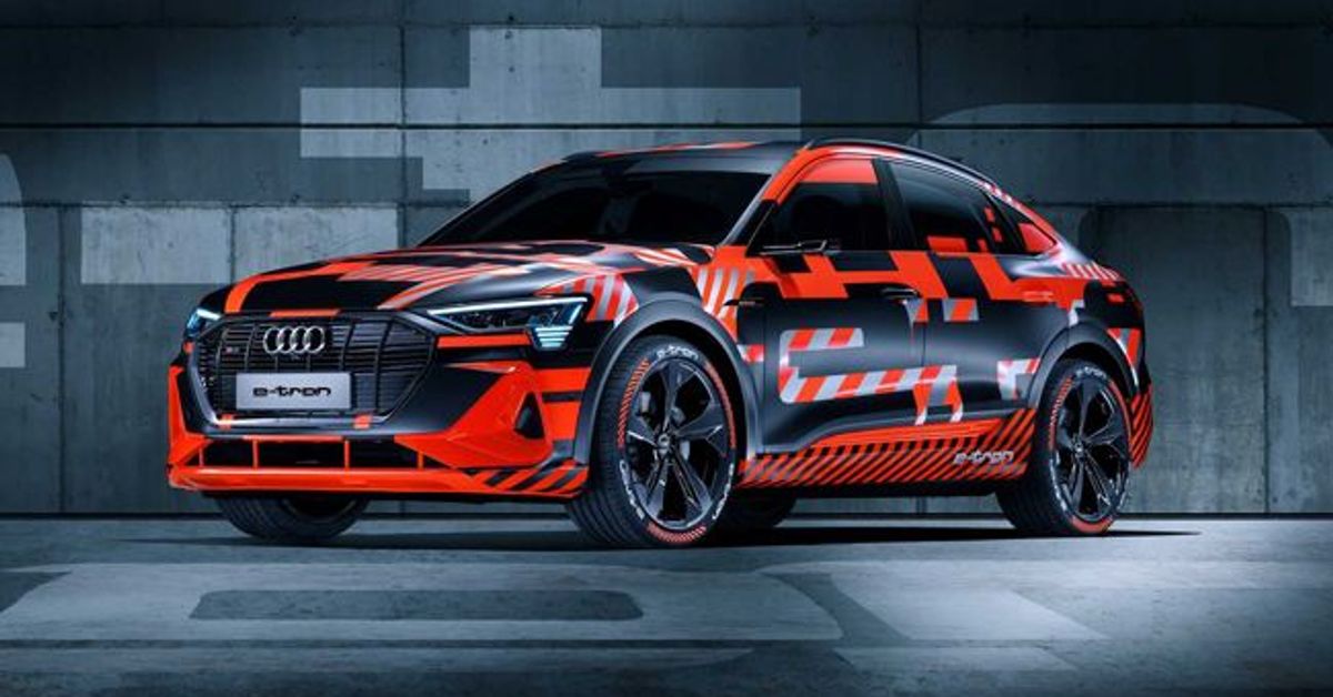 Audi teases e-tron Sportback with a headlamp image