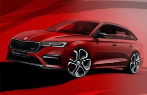 Skoda releases sketches of Octavia RS iV ahead of debut