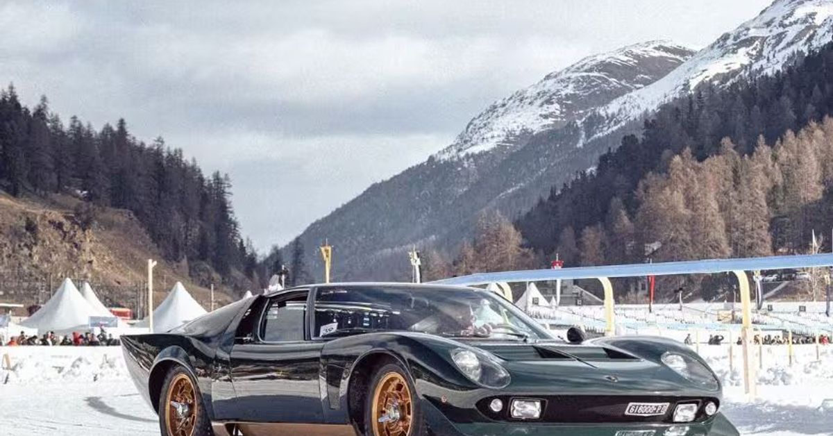 Lamborghini takes its iconic models to ice to celebrate its 60th anniversary