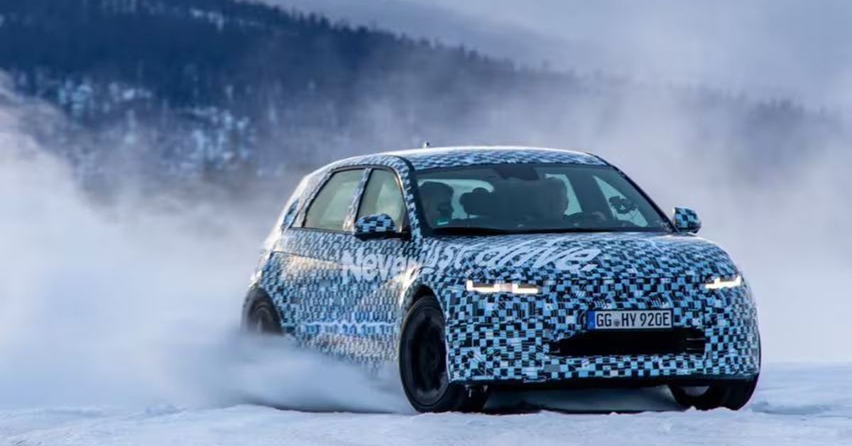 Hyundai Ioniq 5 N undergoes winter testing in Arjeplog, Sweden
