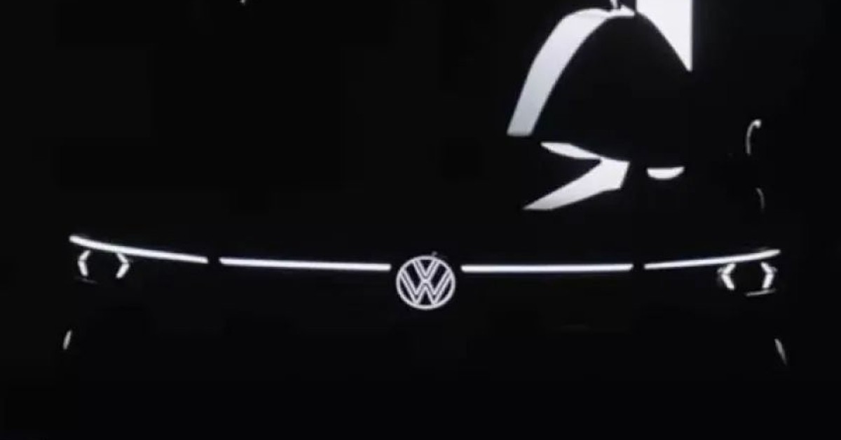 Volkswagen teases Golf facelift with illuminated logo