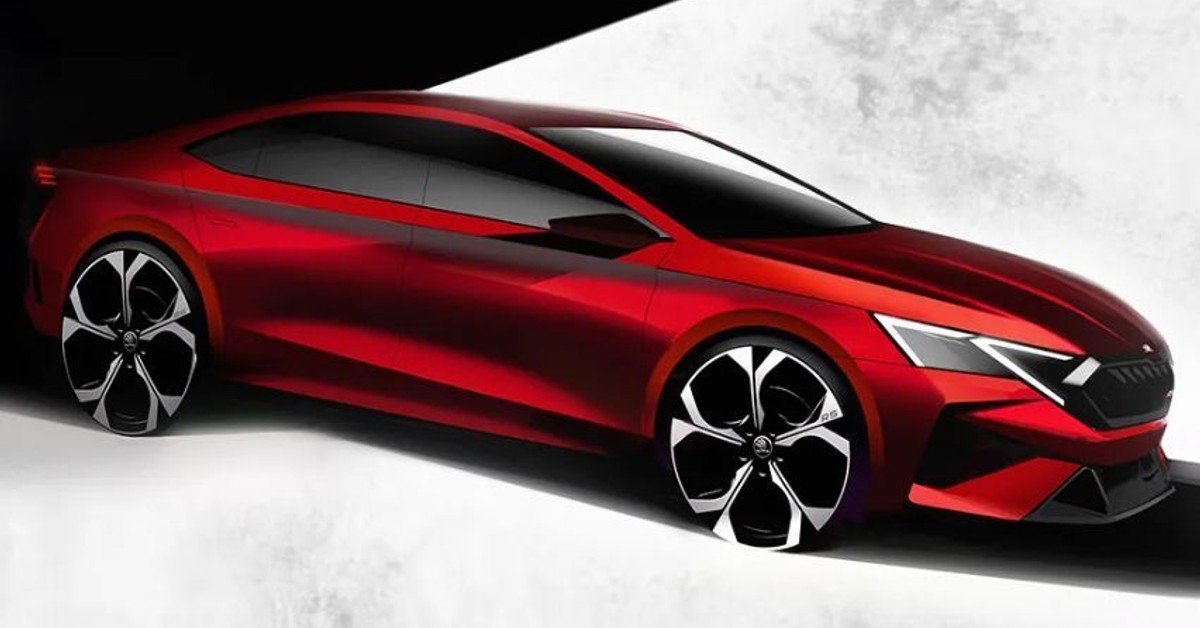 Skoda Octavia facelift sketches out; debut on February 14