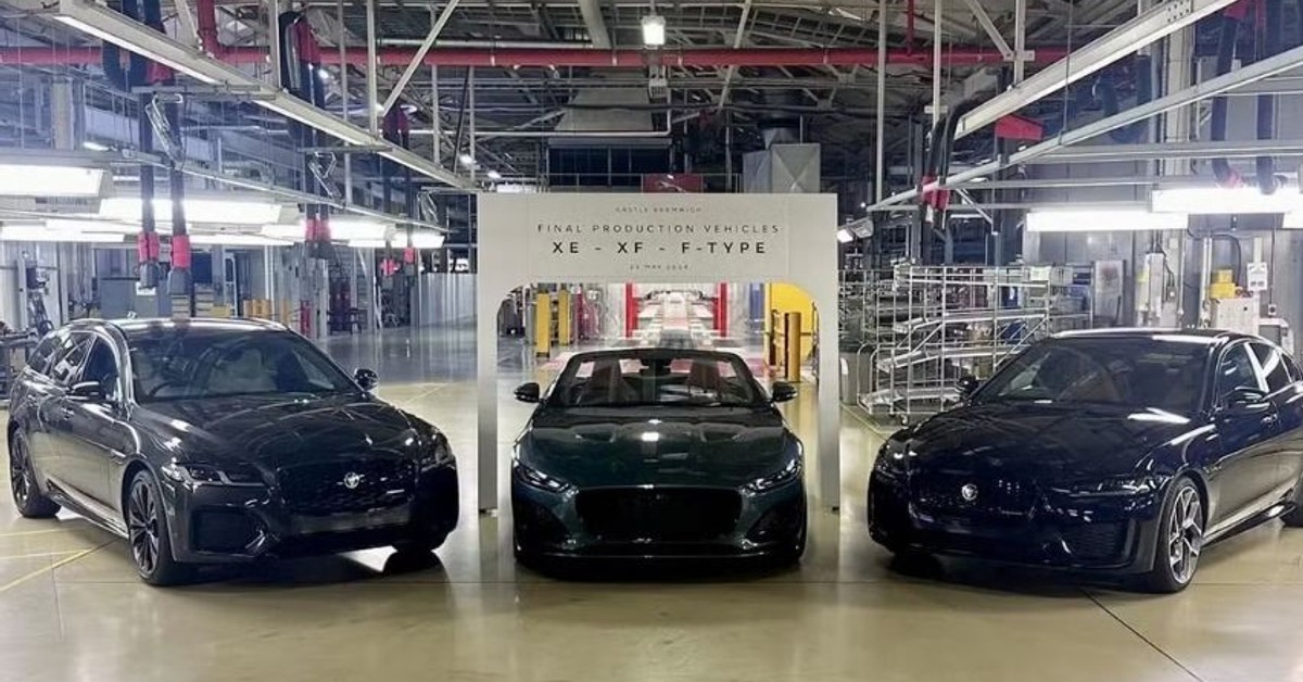 Jaguar ceases production of F-Type, XE, and XF models, embracing an electric-only future