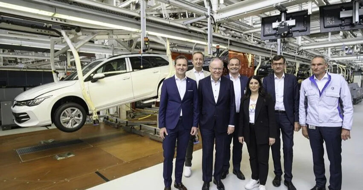 Volkswagen Wolfsburg plant commemorates 50 years of Golf production
