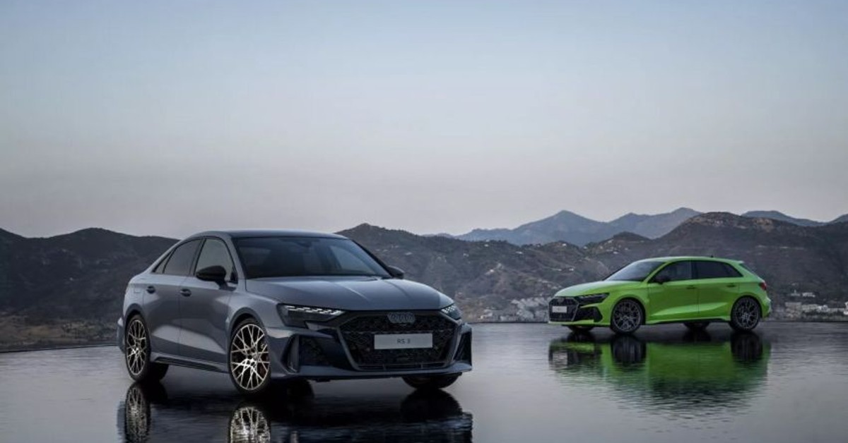 Audi reveals facelifted RS3, both sedan & hatchback models available 
