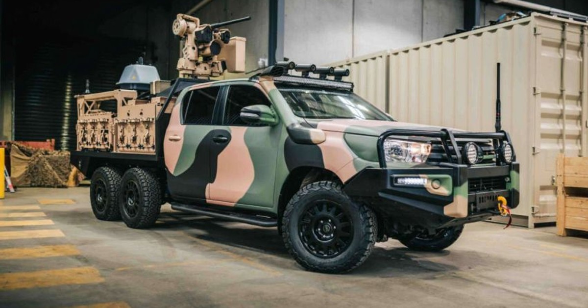 Supacat unveils new six-wheel MUV: A HiLux-based military vehicle