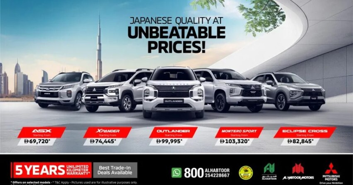Al Habtoor Motors Launches Mitsubishi Summer Deals Across UAE