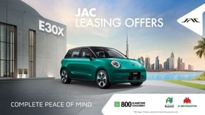 Al Habtoor Motors has introduced new leasing options for the JAC E30X electric vehicle