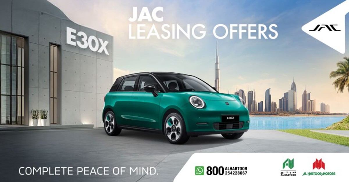 Al Habtoor Motors has introduced new leasing options for the JAC E30X electric vehicle