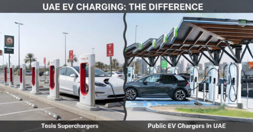 Tesla Supercharger vs Public EV Chargers in UAE – What's the Difference?