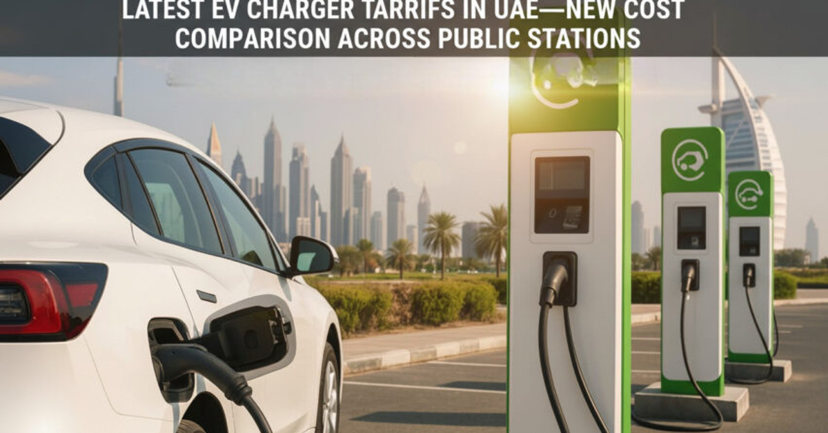 Latest EV Charger Tariffs in UAE—New Cost Comparison Across Public Stations