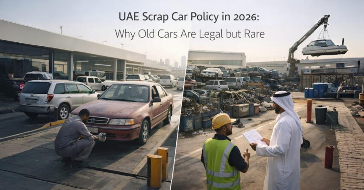 UAE Scrap Car Policy in 2026: Why Old Cars Are Legal but Rare
