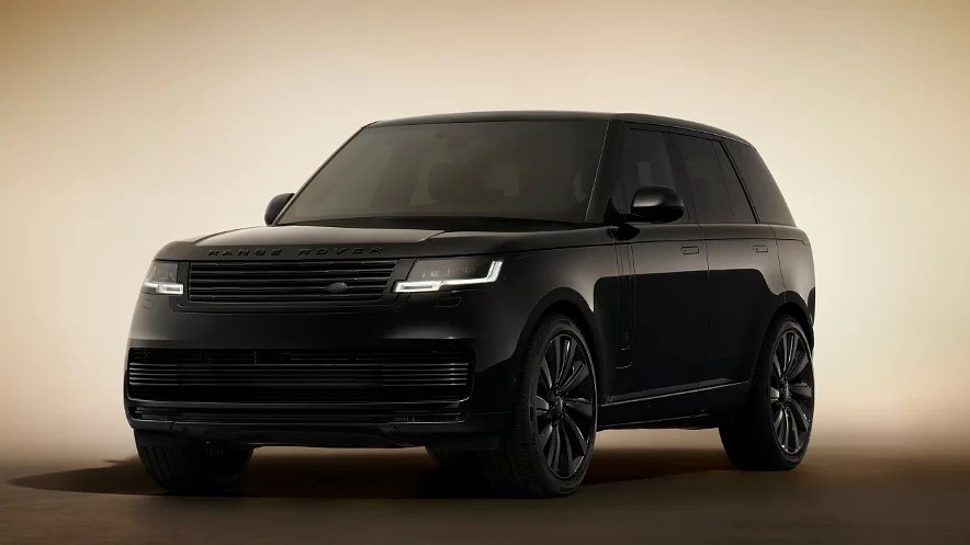 Land Rover Range Rover luxury SUV with premium front styling, sleek LED headlights, and refined exterior design