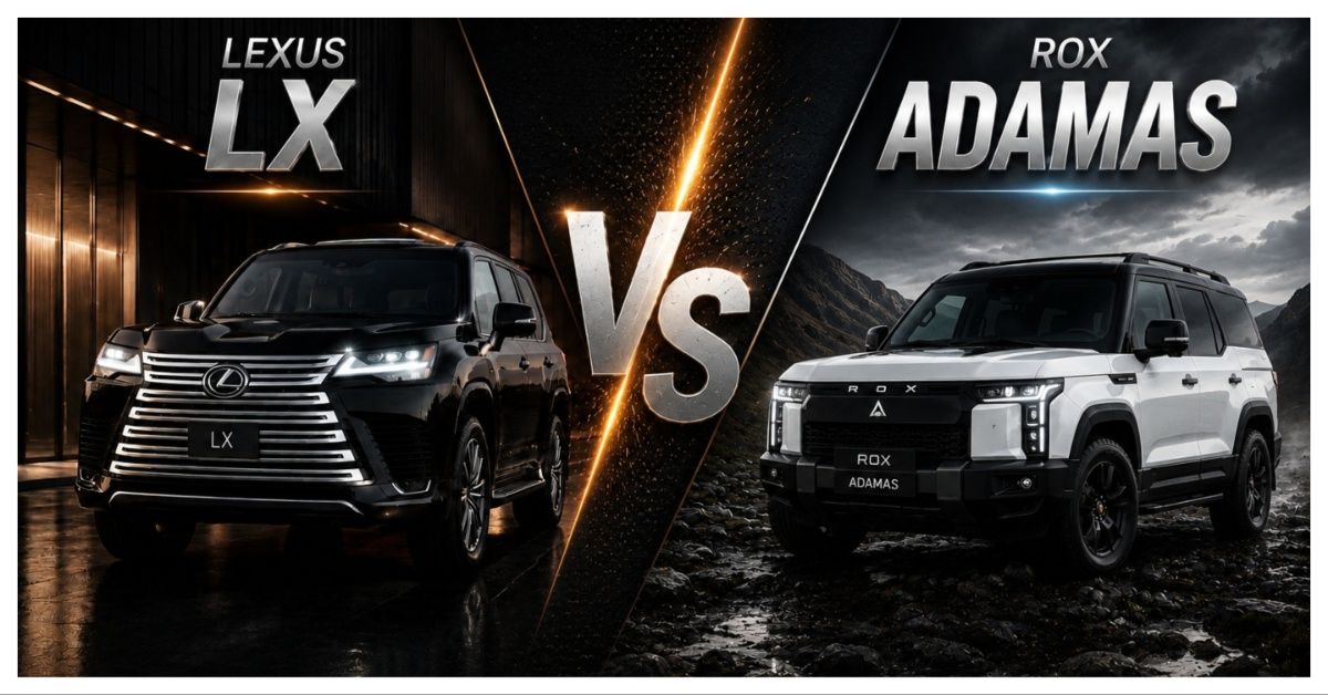 Rox Adamas vs Lexus LX 700h: Comparing Hybrid Power, Luxury and SUV Capability
