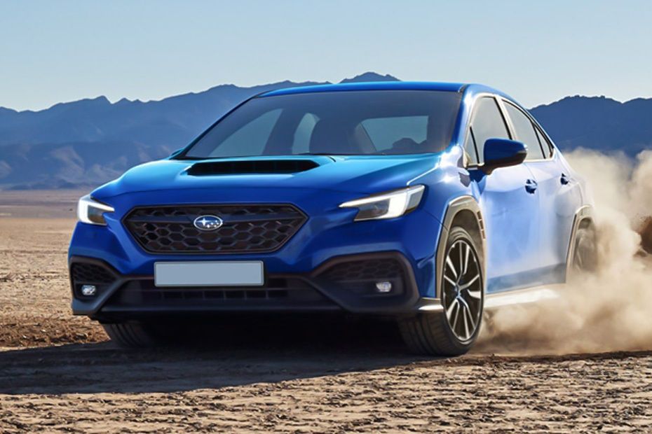 Subaru WRX sporty front design with turbo performance styling and dynamic road presence