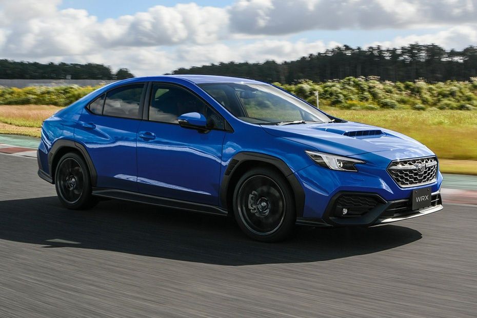 Subaru WRX dynamic side profile with sporty body styling