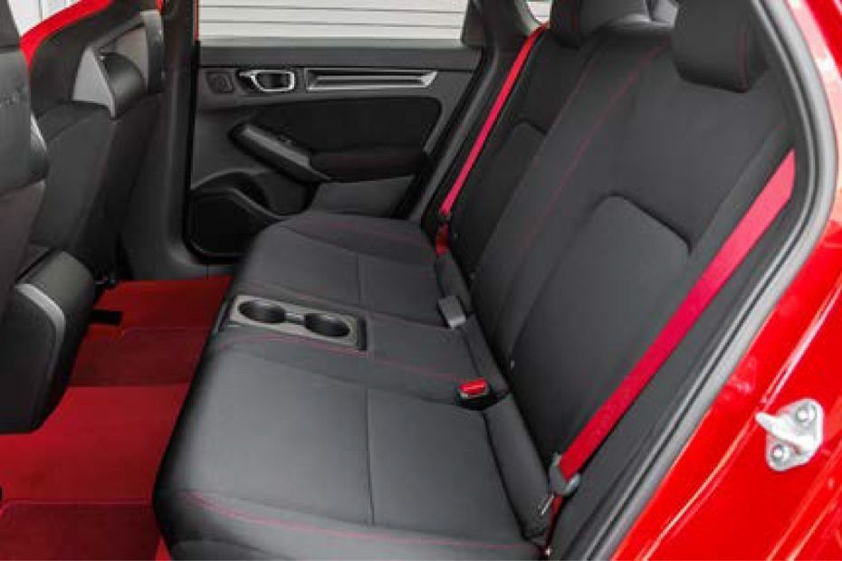 Honda Civic Type R rear cabin with sporty seating layout and premium passenger comfort design