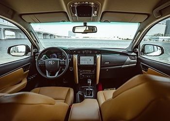Toyota Fortuner cabin layout