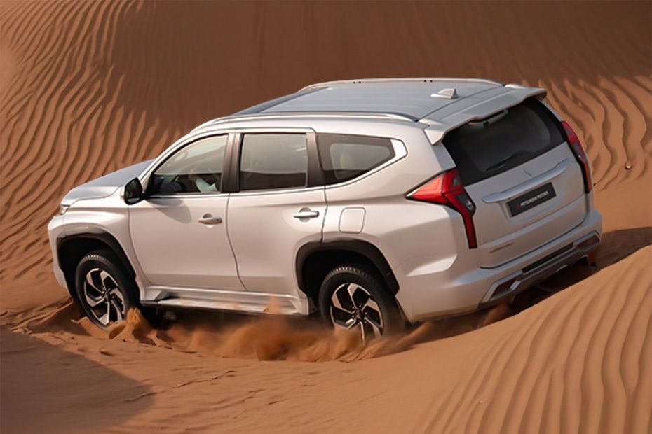 Mitsubishi Montero Sport tackling desert dunes with its off-road capability
