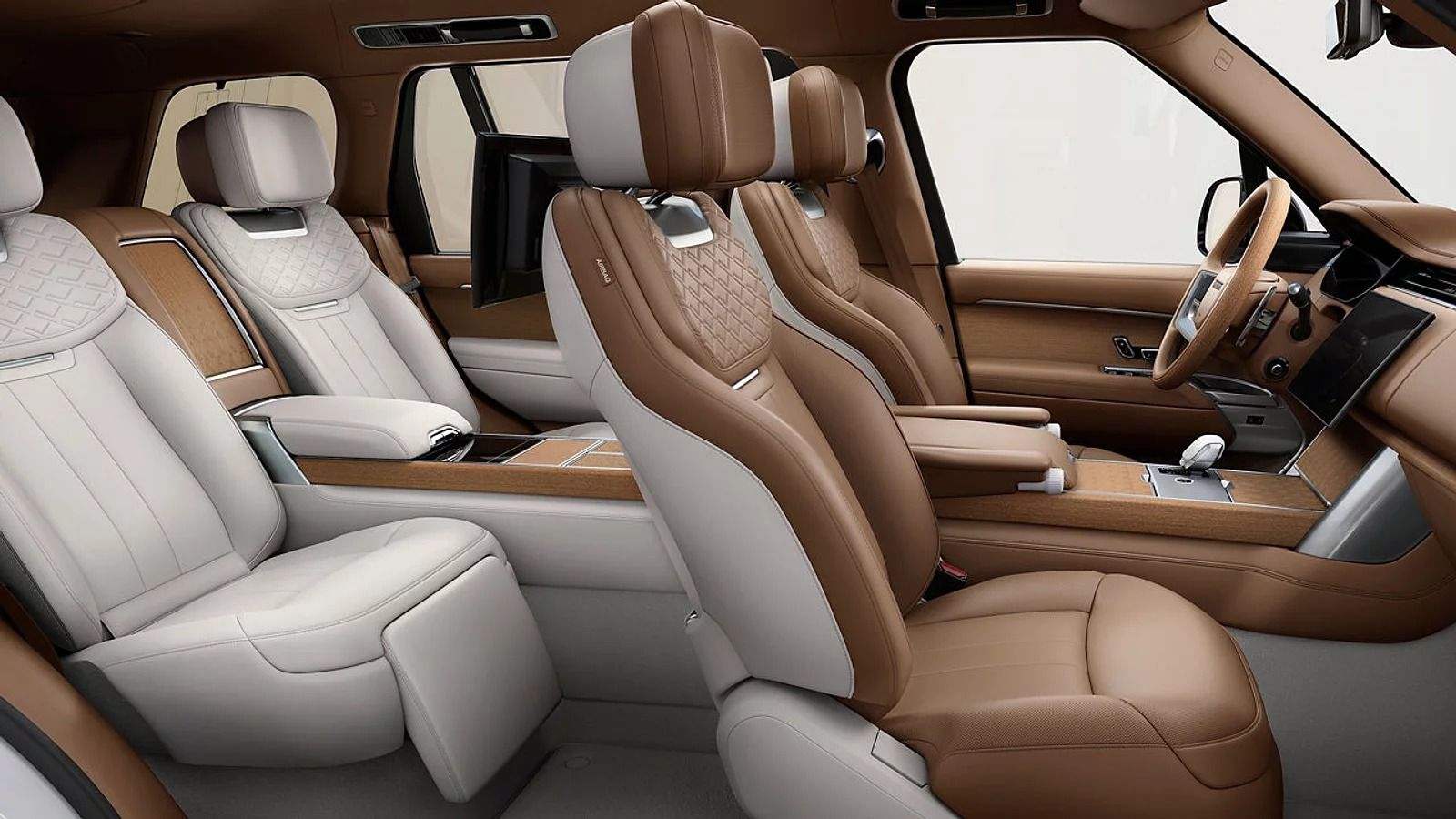 2027 Range Rover SV luxury interior with Executive Class rear seats and premium leather upholstery