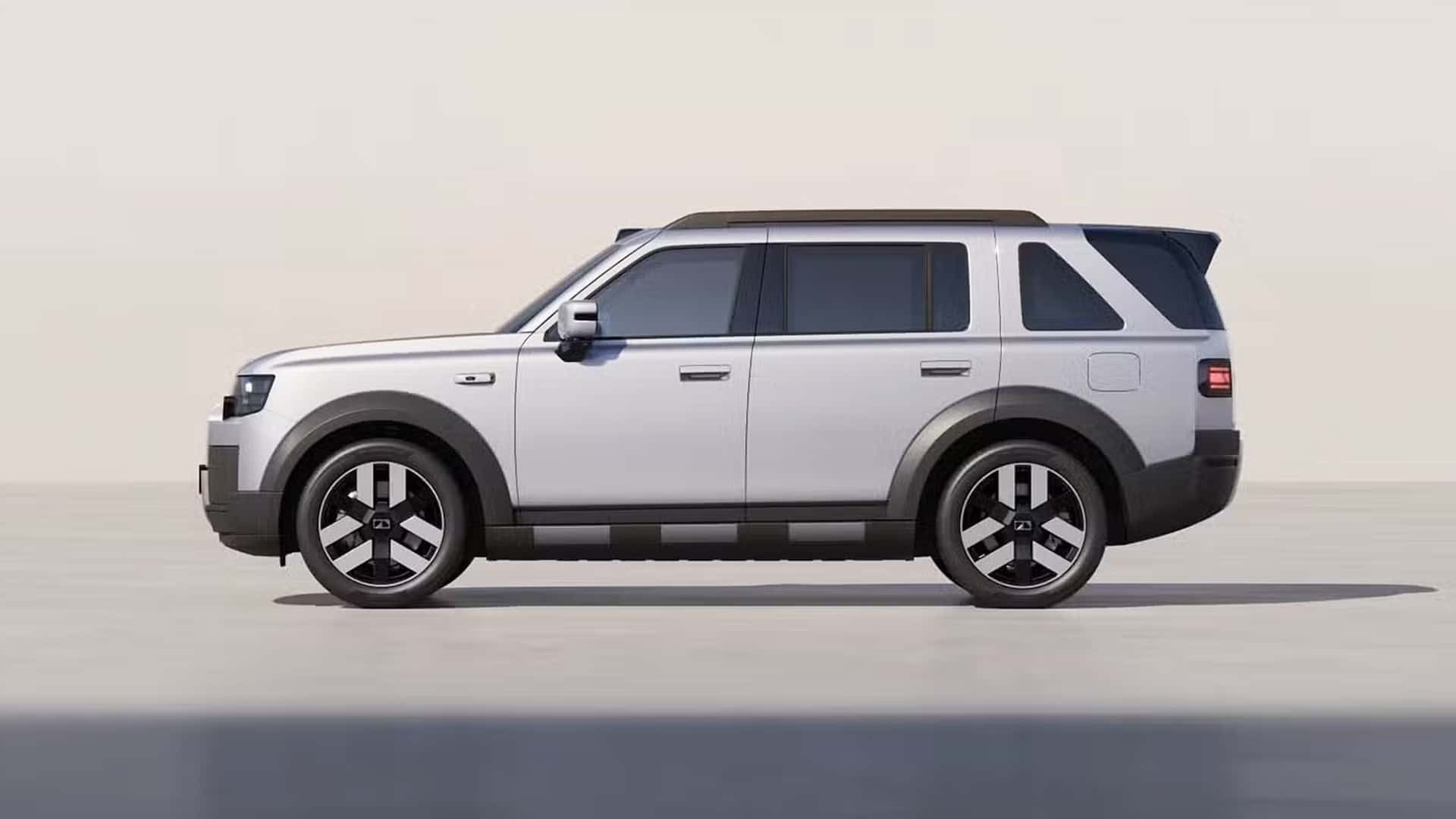 Side profile of the 2026 Freelander 8 highlighting its upright stance, large alloy wheels and SUV proportions.