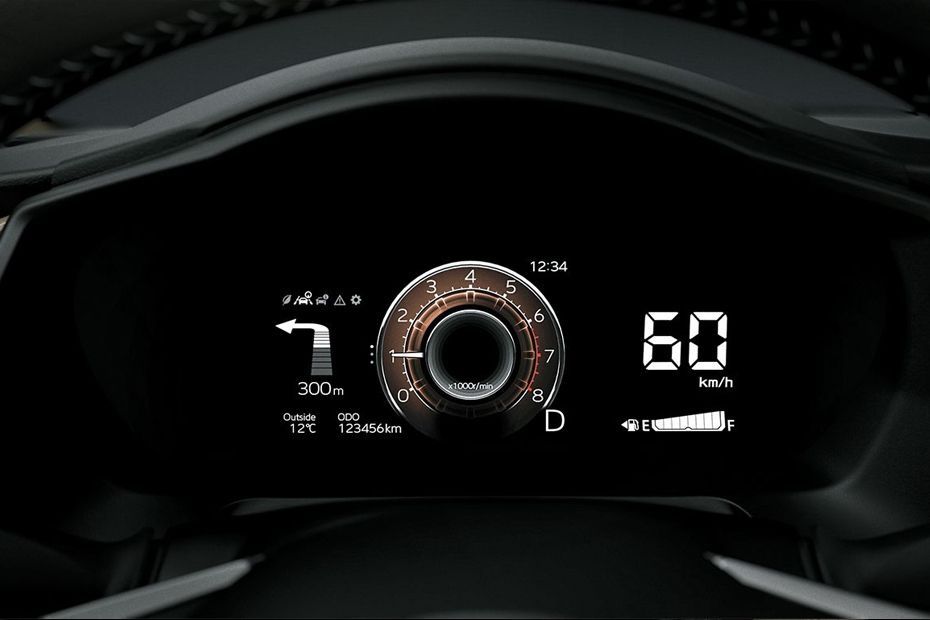 Toyota Yaris digital driver display