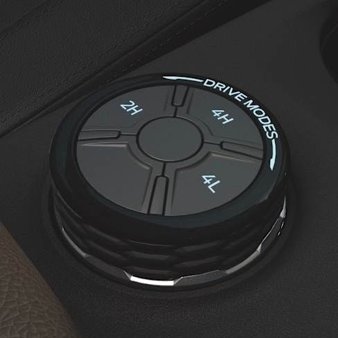 Ford Everest drive mode selector with 4WD terrain settings