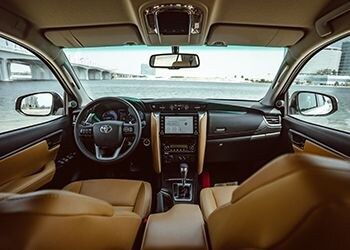 Toyota Fortuner premium interior dashboard
