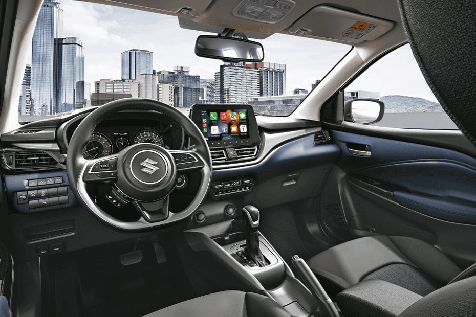 Suzuki Baleno interior dashboard and touchscreen