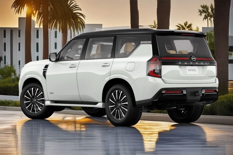 Nissan Patrol rear three quarter view