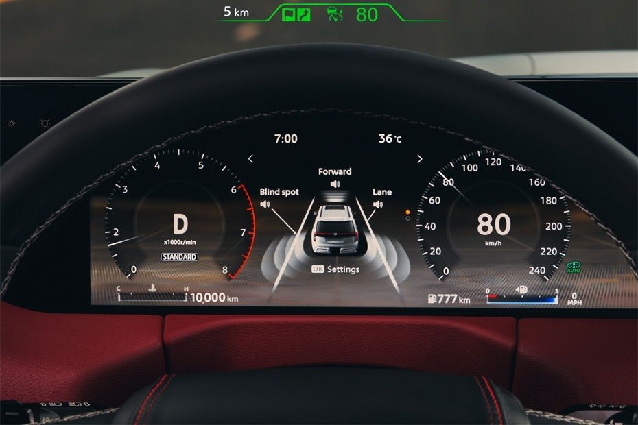 Nissan Patrol digital instrument cluster