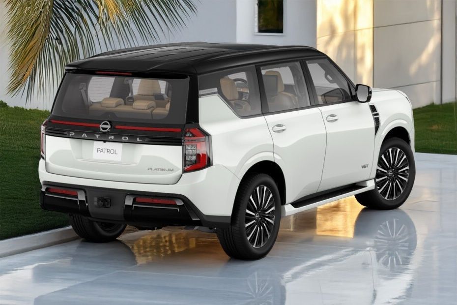 Nissan Patrol rear three quarter view