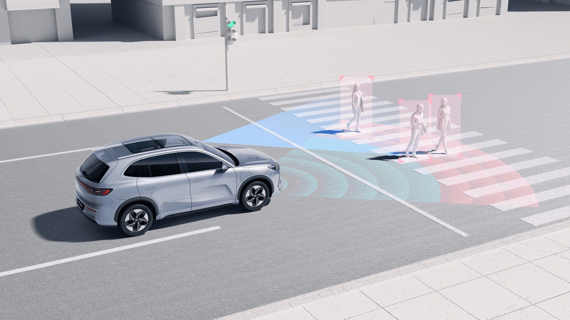 Geely EX5 Adaptive Cruise Control maintains a safe distance on the highway