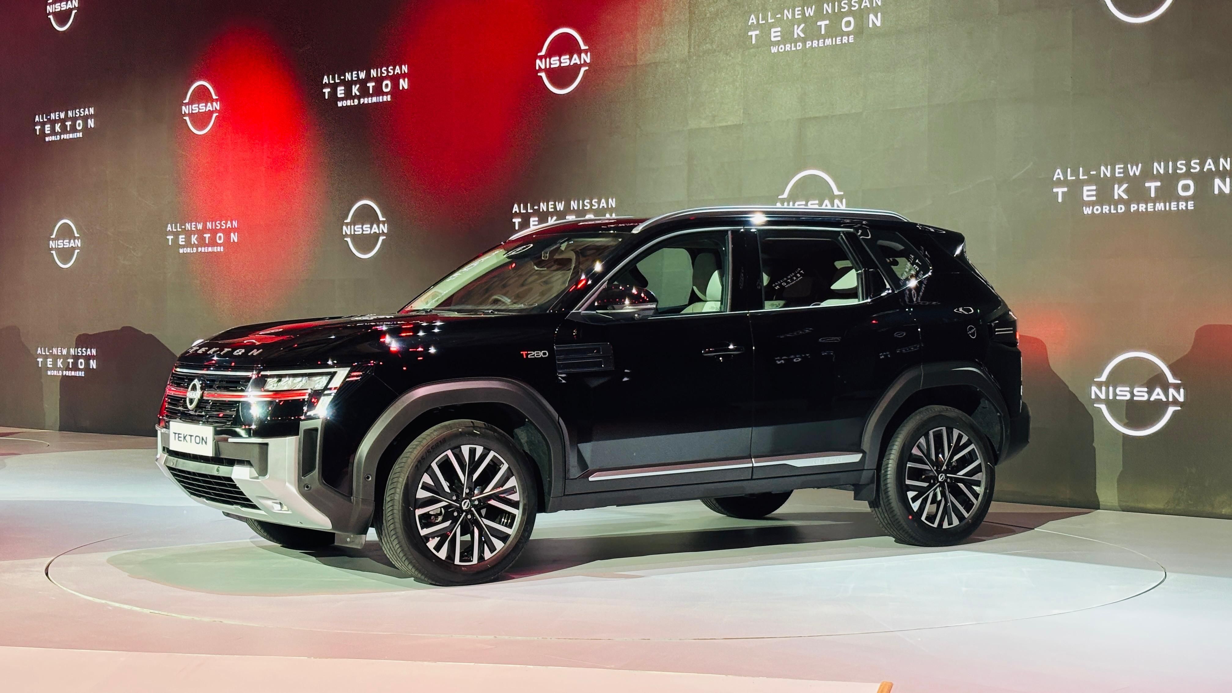 Nissan Tekton SUV showcased during its global premiere with bold front design