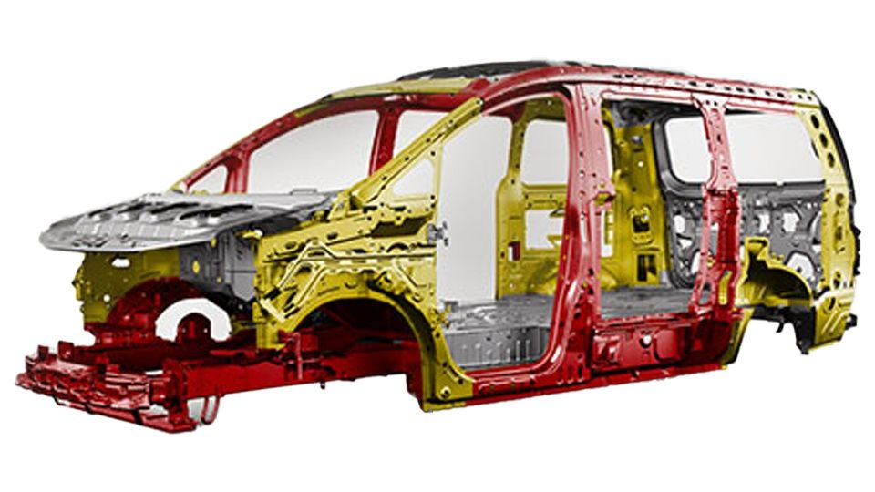 JAC M4 high-strength steel body structure