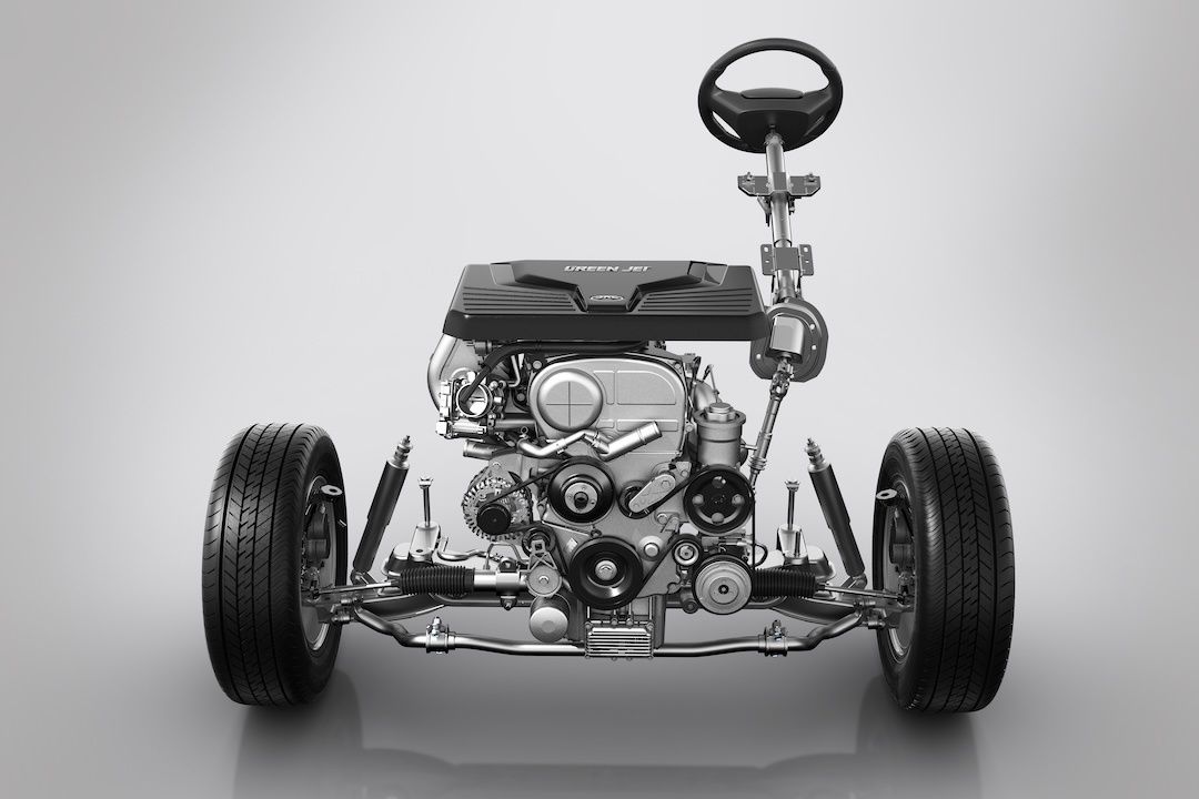 JAC M4 2.0-litre VVT petrol engine and drivetrain