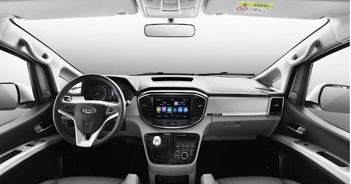 JAC M4 dashboard with touchscreen infotainment system