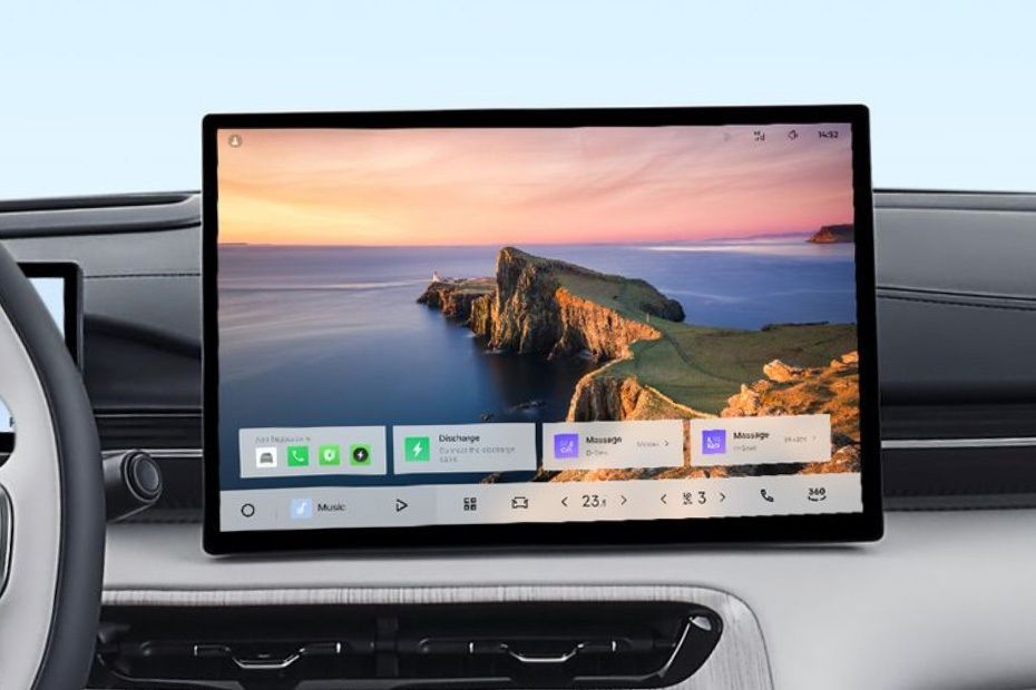 Geely EX5 15.4-inch touchscreen infotainment system with smart connectivity and multimedia interface