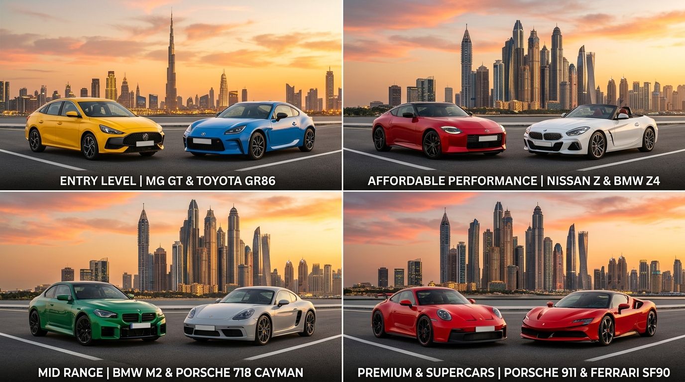 Popular Sports Cars in UAE