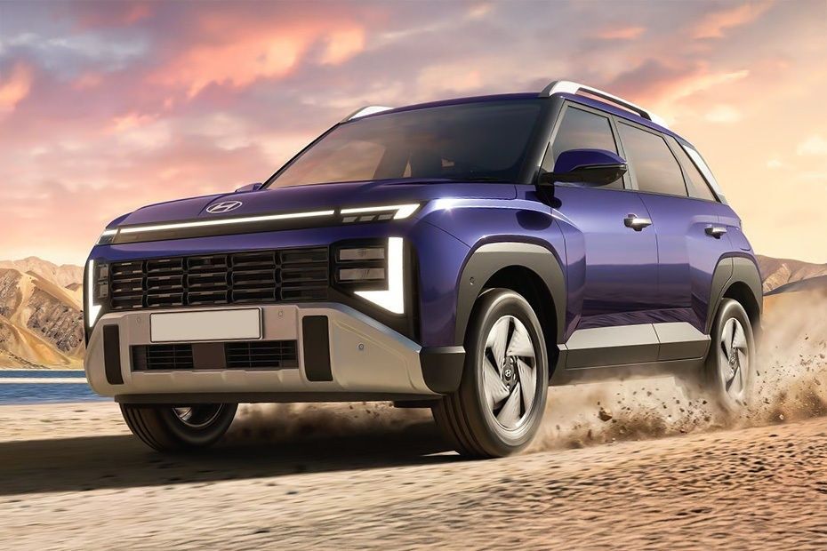 2026 Hyundai Venue front three-quarter view highlighting LED lighting and new grille